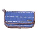 Aeropostale AERO  Wallet Aztec Print Canvas Leather fold over Snap Closure blue Photo 3