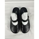 Airlie Orthaheel  Mules Clogs Slip On Black Leather 9 Arch Support Orthotic Photo 7