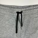 Bebe Sport Women's Gray Sweatshort Fleece Pull On Lounge Shorts XL Black Logo Photo 2