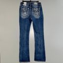 Miss Me Mid-Rise Med Blue Torn Aztec Bootcut Jeans Size 29 (M3844B) *Brand New* Photo 1