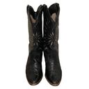 Dingo  Black Leather Starburst Western Cowboy Boots Size 6 Photo 2