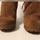 Michael Kors brown suede ankle wedge boots women size 8M Photo 4