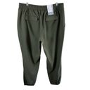 Nine West  NWT Green Tie-Waist Mid Rise Tapered Ankle Stretchy Jogger Size L Photo 1