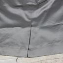 Tahari  Shiny Straight Silver Skirt Photo 6