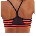 Lululemon  sports flow Y sports bra. Orange & blue stripes. Sea stripes color. Photo 1