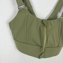 Halara NWT  Cloudful Air Medium Support Zip Front Sports Bra Moss Green Size XS Photo 1