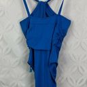 Bleu Rod Beattie Rod Beattie Goddess Keyhole High Neck One-Piece Swimsuit in Miramar Bleu 6 NWT Photo 5