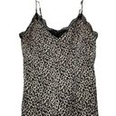 Abercrombie & Fitch  Cami Top Leopard Print Lace Trim Sleeveless V-Neck Tan XS Photo 0