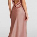 Vince NEW $495  Open back Satin Halterneck Maxi Dress in Baby Pink Photo 1