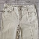 D Jeans women 16 cotton blen w/embroidered back pockets cream color Photo 2