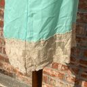 Romeo + Juliet Couture  blue and tan lace trimmed blouse / XS / Good condition* Photo 9