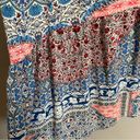 Sanctuary  Dress Mini Patchwork Print‎ Mandala Dropped Waist Red Blue Boho Medium Photo 9