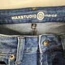 Max Studio  Womens Jeans Sz 10 Blue Indigo Dark Wash High Rise Skinny Photo 8