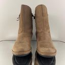 Olukai Tan Nubuck Leather Suede O Waho Whipstitch Tassel Slip On Mid Calf Boots Photo 5