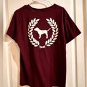 PINK - Victoria's Secret WILL NOT  TAKE LESS VS PINK Pocket Tee Victoria’s Secret Red T-Shirt Dog Logo Photo 5