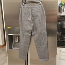 ANINE BING 💕💕 Becky Trouser Pant Straight Leg High Waisted Grey Fishbone 32 NWT Photo 6