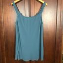 Coldwater Creek  Gray Sheer Sequin Overlay Lined Scoop Neck Tank Size M Photo 2