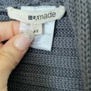 LA Made  Gray Open Waterfall Ribbed Cardigan Wrap XS Photo 6