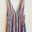 Urban Outfitters  Isla Plunge Babydoll Rainbow Stripe V Cut Tank Top Size Small Photo 27