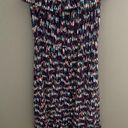 Lilly Pulitzer  navy Oh Buoy Strapless Ruffle Dress Photo 7