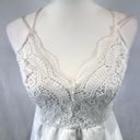 SheIn White lace bodice backless cami dress size medium Photo 3