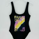  Paradise One-Piece Swimsuit in Black Tye-Dye Paradise Ganni 38 Medium Photo 1