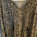 Old Navy Cheetah Print Long Sleeve Swing Dress with Front Tassels Photo 2