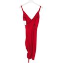 David's Bridal  Morgan & Co Red Spaghetti Strap Mini Dress Bodycon Size 1 Photo 5