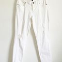 Victoria's Secret Victoria’s Secrets White Siren Distressed Jeans sz 8 Photo 0