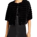 BCBGMAXAZRIA  100% Rabbit Fur Sophiana Jacket in Black Photo 0