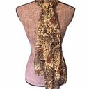 Boutique Animal Print Scarf Semi Sheer Rectangular Tiger Photo 0