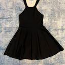 Parker  Black Off White Color Block Fit & Flare Cut Out Mini Dress Small Photo 4