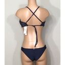 PilyQ  navy nautica lace teeny bikini set. M-teeny. New. Photo 5