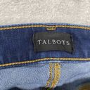 Talbots  Jeans Womens 2 Blue Skinny Slim Ankle Denim Med Wash Mid Rise Distressed Photo 9