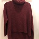 VERO MODA NWT  Cowl Neck Maroon Ribbed Sweater Photo 0