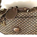 Diane Von Furstenberg VTG  Brown Mosaic Colletion Tapestry Toiletry Travel Bag Photo 5