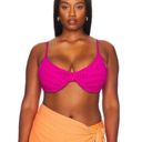 Good American  Pink Jacquard Bikini Set Demi Cup Size 2 Medium M NWT Photo 1