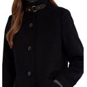 Ralph Lauren NWT LAUREN  Women's Wool Blend Buckle-Collar Coat Black Photo 3