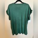 Aerie  Forest Green Short Sleeve Henley Photo 2