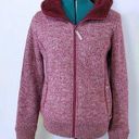 Bench  Burgundy Sherpa Fleece Lined Full Zip Hoody - Size Medium Photo 0