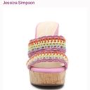 Jessica Simpson Colorful Crocheted Wedges Photo 1