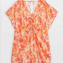 Aerie  Swim Cover Up Beach Pool Colorful Orange Pink Hand Dyed Look Vacation L XL Photo 1