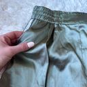 Pretty Little Thing Sage Green Shannon Satin Cropped Joggers Photo 3