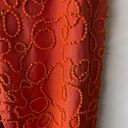 Oleg Cassini Vintage  Silk Glass Beaded Orange Formal Pants Photo 2