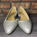 Juicy Couture Womens  Rhinestone Ballet Flats Size 7.5 Silver Slip On Shoe Photo 1