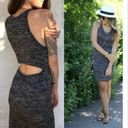 Wilfred Free  Women's Sleeveless Open Low Back Dress Marbled Gray Size L Photo 1