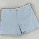 Polo  Ralph Lauren Pinstripe Cotton Chino Shorts Blue White Size 2 Photo 4