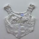 Sky to Moon NWT White Corset Top Photo 0