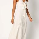 Petal and Pup  Archer White Tie Front Midi Dress S Photo 7