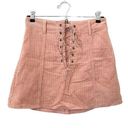 One Way  Corduroy Style‎ Mini Skirt in Pink Photo 1